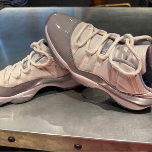 NIKE Men's Jordan 11 Low Cut Cement Grey Sneakers